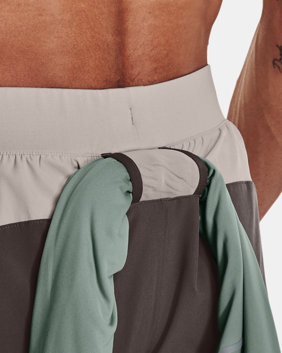 Men's UA Terrain Woven Shorts, Gray, pdpMainDesktop image number 4